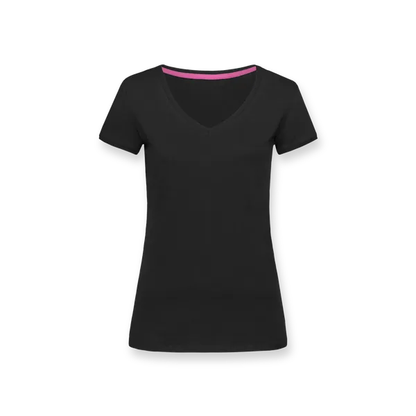 Camiseta con cuello de pico Mujer