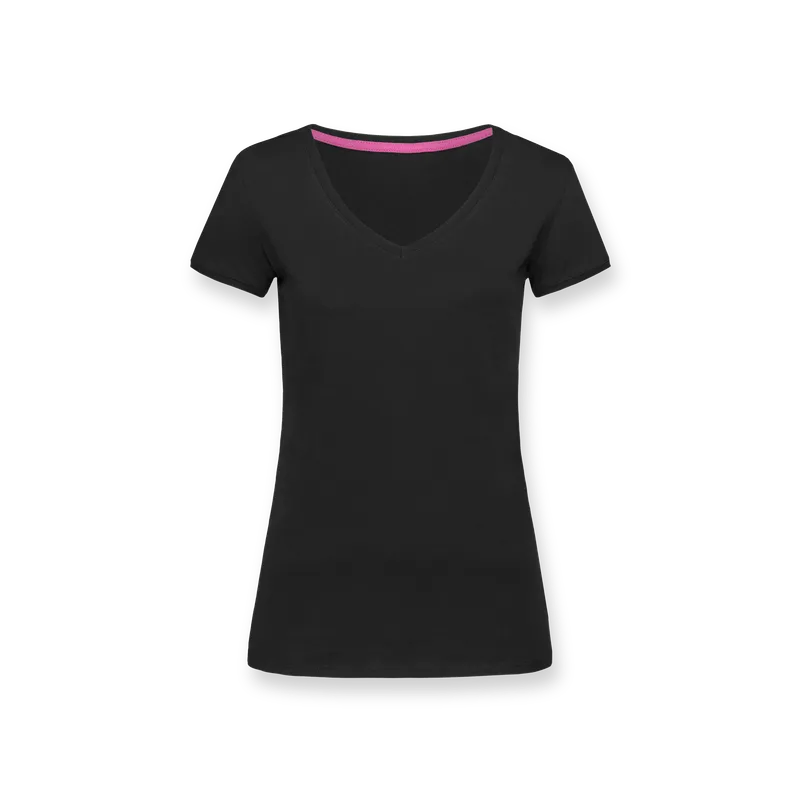 Camiseta con cuello de pico Mujer